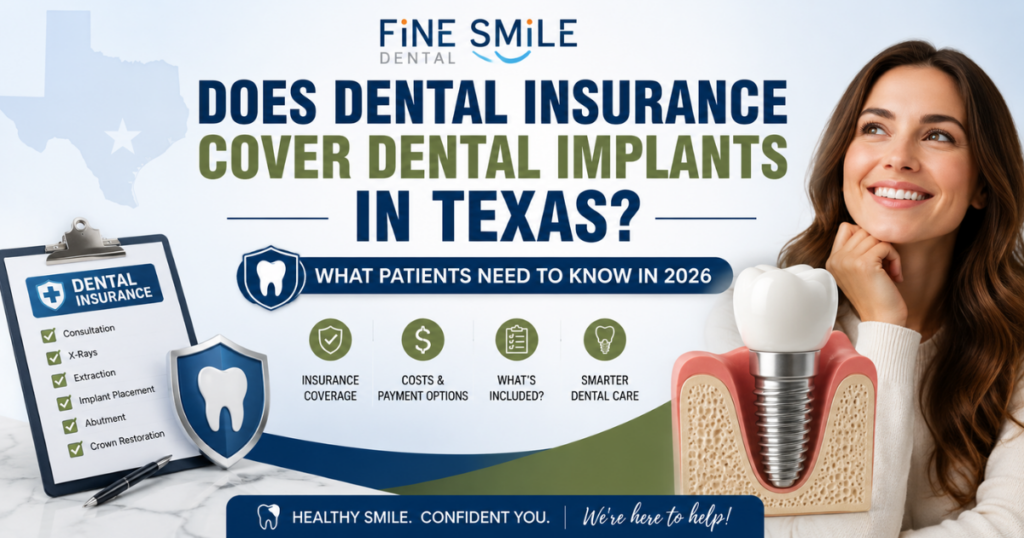 Does Dental Insurance Cover Dental Implants in Texas 2026?